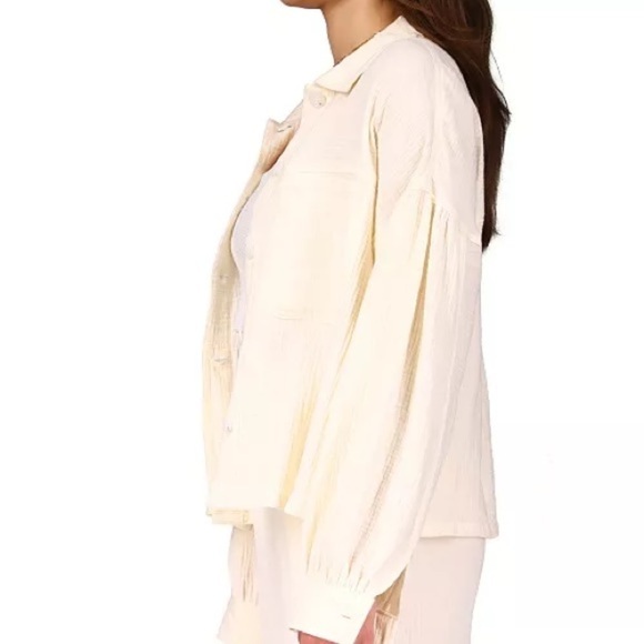 SANCTUARY Kiera Cotton Gauze Jacket Muslin Size 3X NWT - Picture 6 of 15
